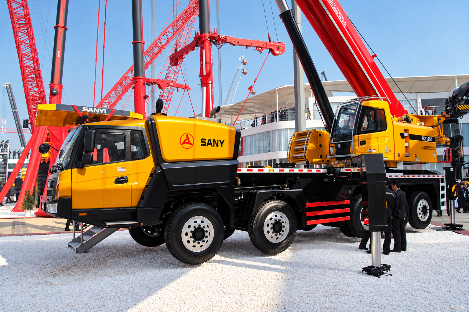 sany stc1250 at bauma shanghai