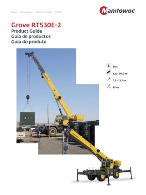 Grove RT530E-2 Rough Terrain Crane Load Chart