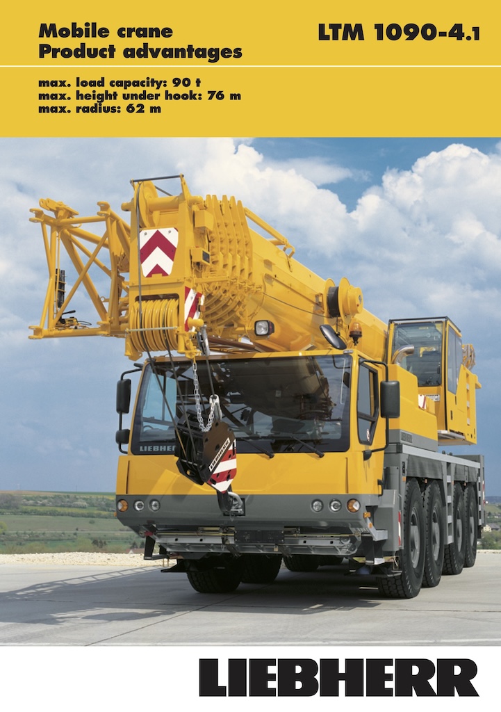 Liebherr LTM 1090-4.1 All Terrain Crane Load Chart