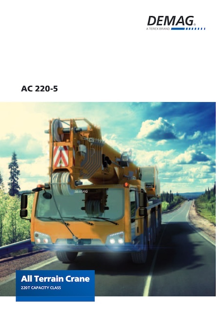 Demag AC220-5 All Terrain Crane Load Chart
