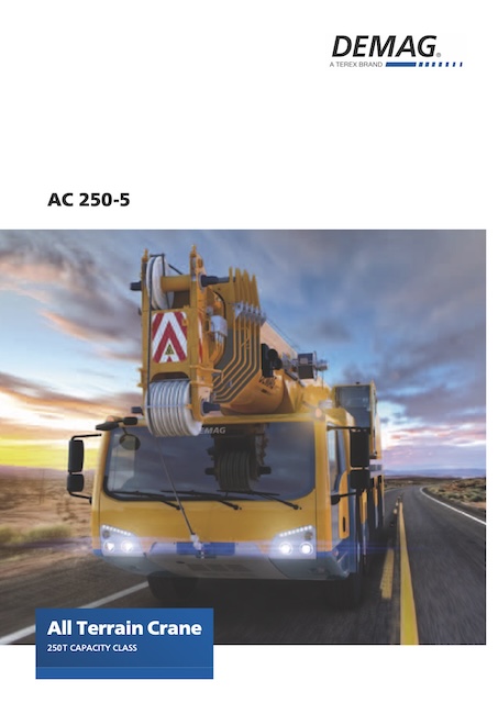 Demag AC 250-5 All Terrain Crane Load Chart