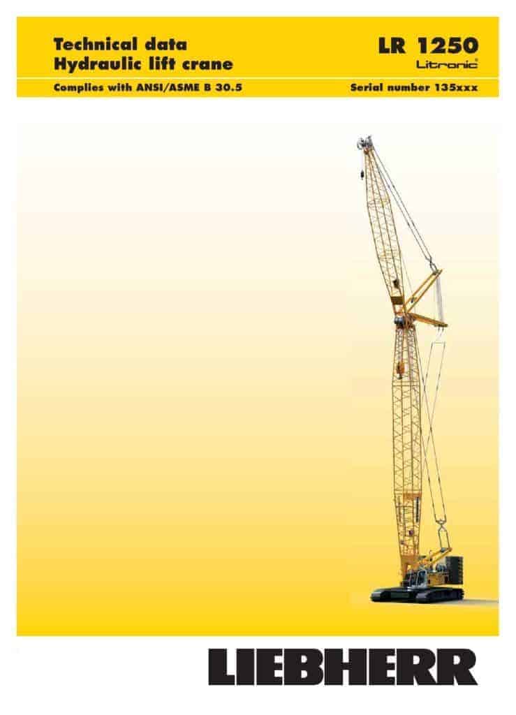thumbnail of Liebherr LR1250 Technical Data mt