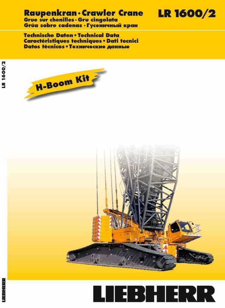 thumbnail of Liebherr LR1600-2 Technical Data H-Boom mt