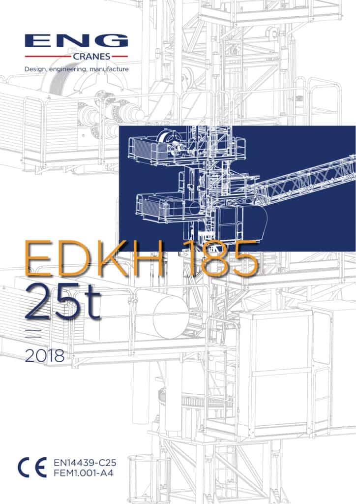 ENG Cranes EDKH 185 Derrick, Tower Crane Load Chart & Specification Cranepedia