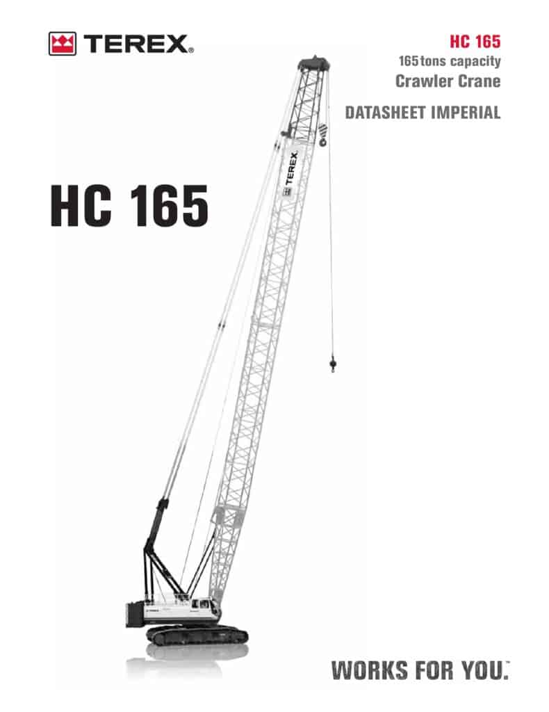 Terex American HC 165 Load Chart PDF | Specs, Capacity & Download