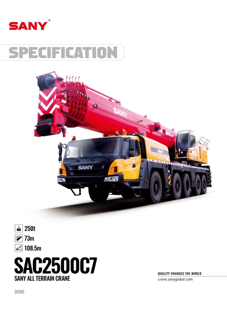 Sany SAC2500C7 All Terrain Crane