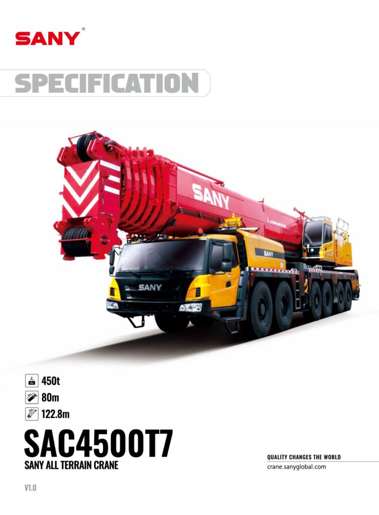 Sany SAC4500T7 All Terrain Crane