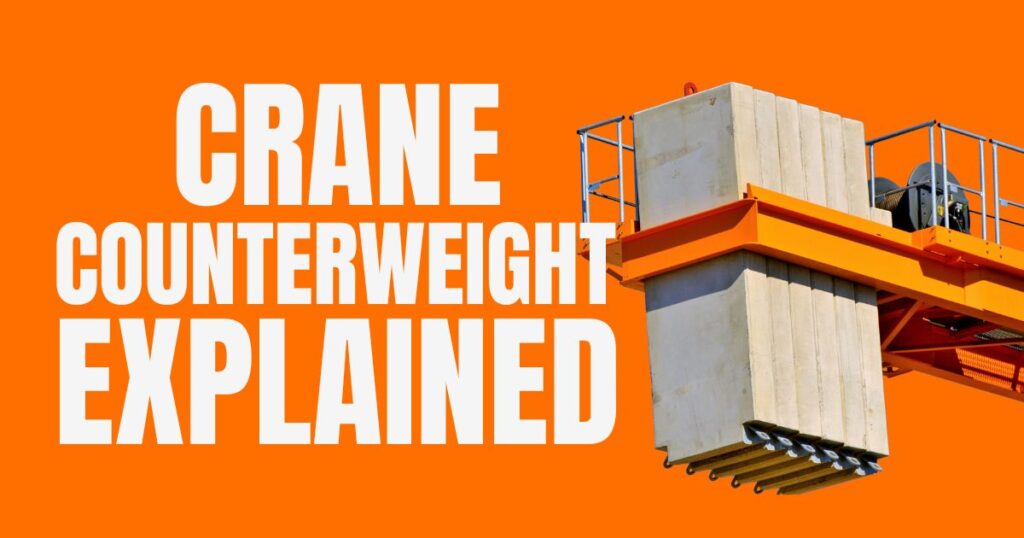 crane counterweight configurations explained