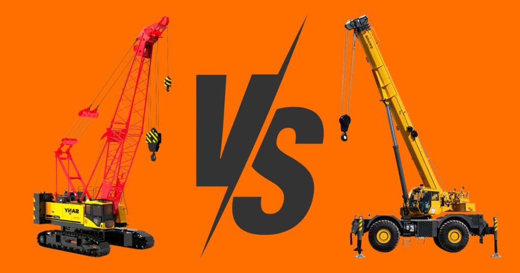 crawler vs rough terrain cranes soft ground engineering