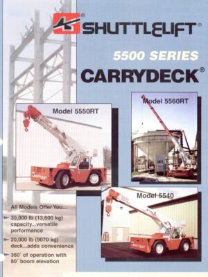 Shuttlelift 5540 / 5550RT / 5560RT Carry Deck Crane