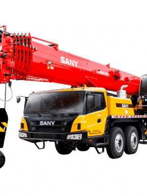 Sany STC750T 75 ton hydraulic truck crane with 56m main boom.