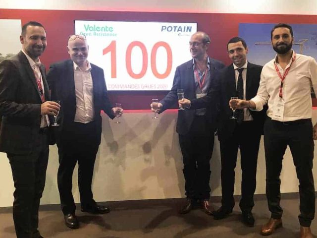 100 Potain crane orders for Valente