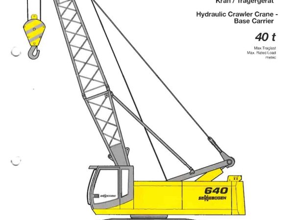 Sennebogen 640R Duty Cycle Crawler Crane