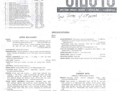 P&H 9125-TC Lattice Boom Truck Crane