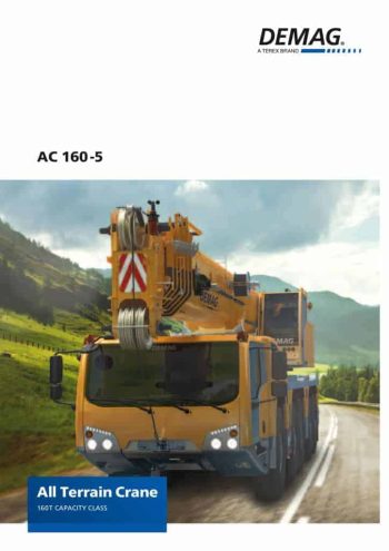 Demag AC160-5 All Terrain Crane Load Chart Demag AC160-5 All Terrain Crane Load Chart