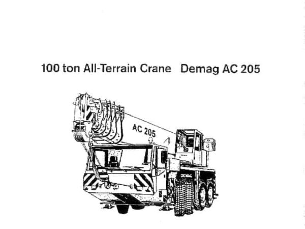 Demag AC205 All Terrain Crane Load Chart