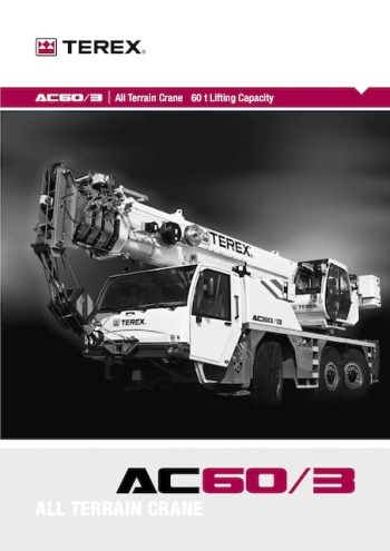 Demag AC 60/3 All Terrain Crane Load Chart Demag AC 60/3 All Terrain Crane Load Chart