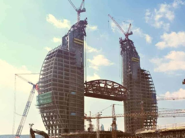 link bridge lifting by ALE in Azerbaijan