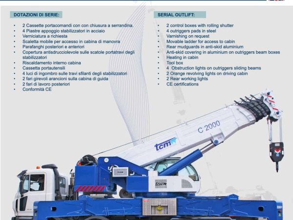 TCM srl C 2000 Truck Mounted Crane