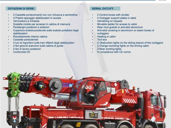 TCM srl C 700 Truck Mounted Crane
