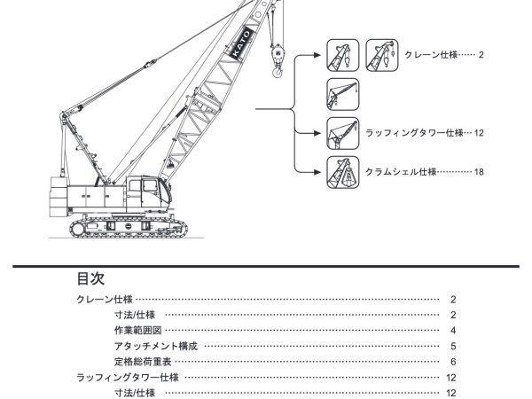Kato CCH900-6 Crawler Crane