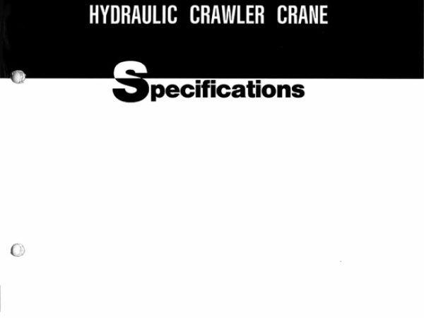 Hitachi CX1100 Crawler Crane Load Chart