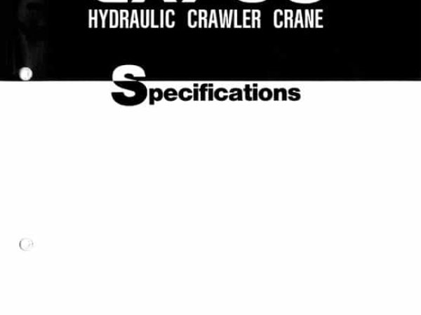 Hitachi CX700 Load Chart