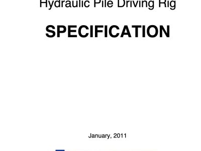 Nippon Sharyo DHP85-2 Pile Driver