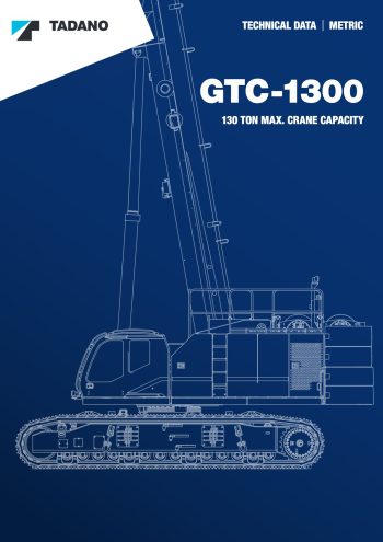 Tadano GTC-1300 Telescopic Crawler Crane Tadano GTC-1300 Telescopic Crawler Crane