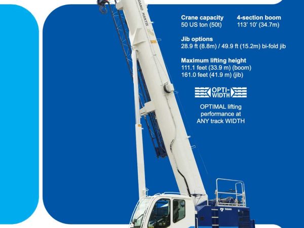 Tadano GTC-500 Telescopic Crawler Crane