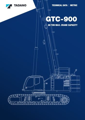 Tadano GTC-900 Telescopic Crawler Crane Tadano GTC-900 Telescopic Crawler Crane