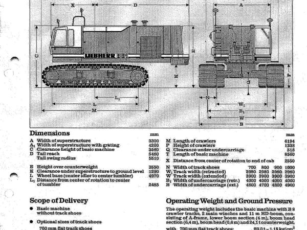 Liebherr HS 881 Duty Cycle Crawler Crane