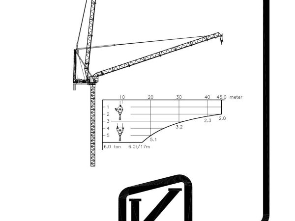 Kroll K100L Luffing Tower Crane