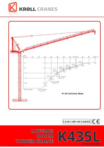 Kroll K435L Luffing Tower Crane Kroll K435L Luffing Tower Crane