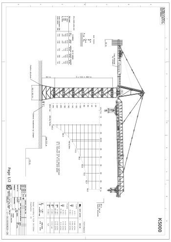 Kroll K5000 Hammerhead Tower Crane Kroll K5000 Hammerhead Tower Crane
