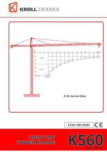 Kroll K560 Hammerhead Tower Crane
