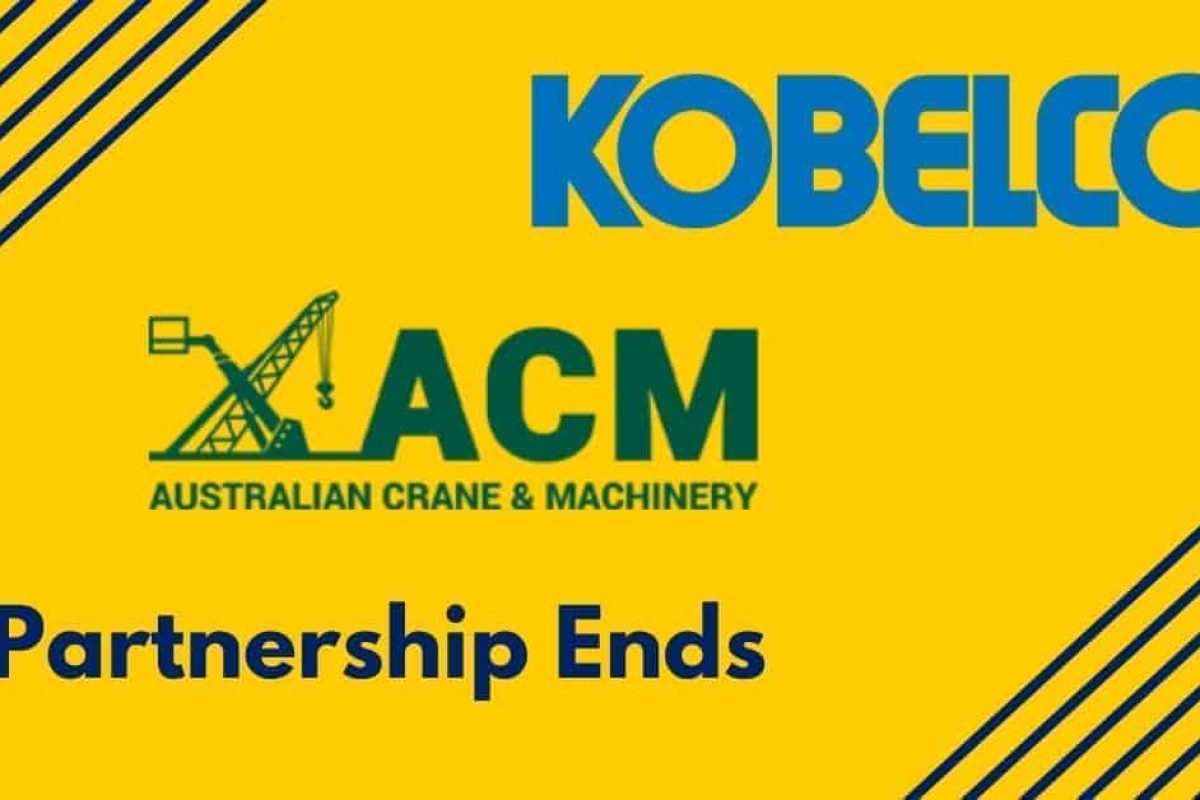 Kobelco Australia Crane Machinery Ends Partnership