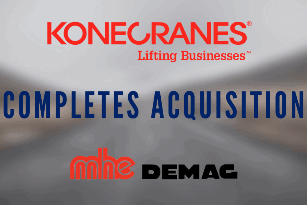 Konecranes Completes Mhe Demag Deal
