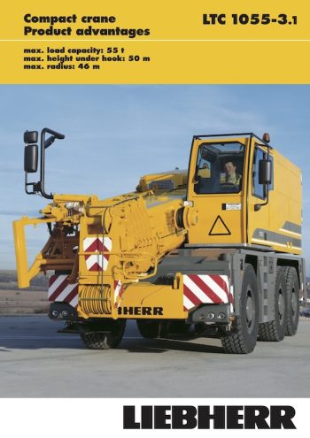 Liebherr LTC 1055-3.1 All Terrain Crane Load Charts Liebherr LTC 1055-3.1 All Terrain Crane Load Charts