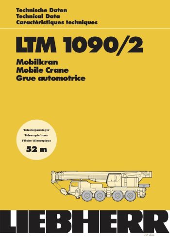 Liebherr LTM 1090/2 All Terrain Crane Load Chart liebherr ltm 1090/2