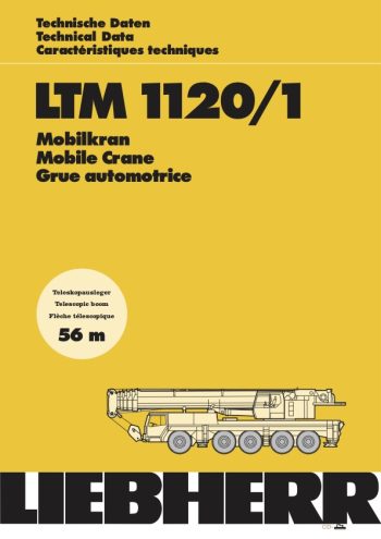 Liebherr LTM 1120/1 All Terrain Crane Load Chart Liebherr LTM 1120/1 All Terrain Crane Load Chart