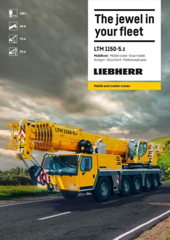 Liebherr LTM 1150-5.3 All Terrain Crane Load Chart Liebherr LTM 1150-5.3 All Terrain Crane Load Chart