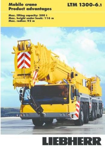 Liebherr LTM 1300-6.1 All Terrain Crane Load Chart