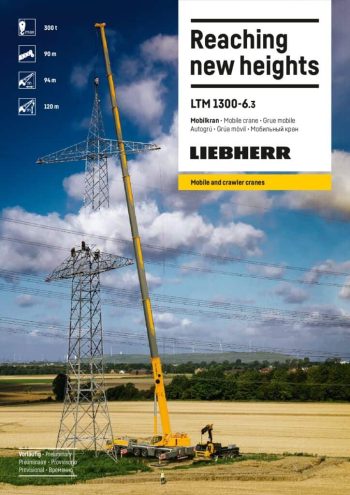 Liebherr LTM 1300-6.3 All Terrain Crane Load Chart Liebherr LTM 1300-6.3 All Terrain Crane Load Chart