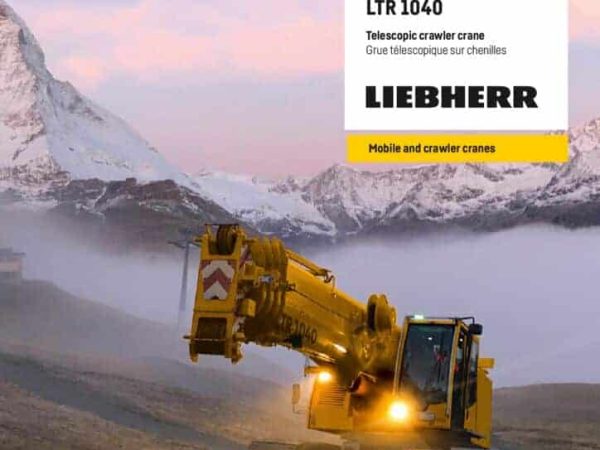Liebherr LTR 1040 Telescopic Crawler Crane Load Chart