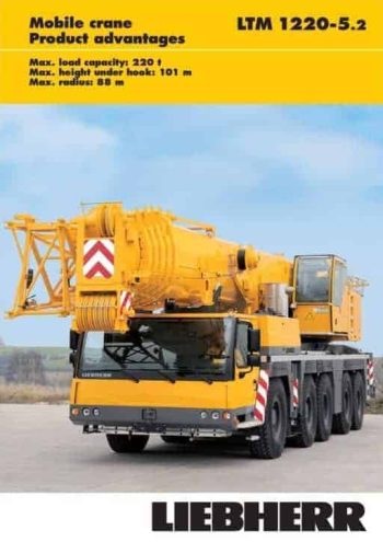 Liebherr LTM 1220-5.2 All Terrain Crane Load Chart