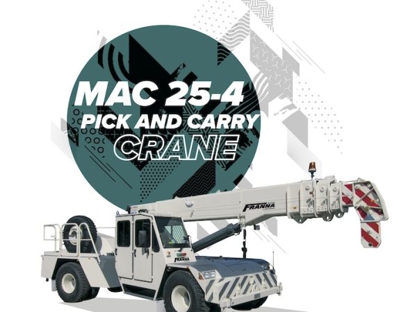 Franna MAC 25-4 Pick & Carry Crane Load Chart