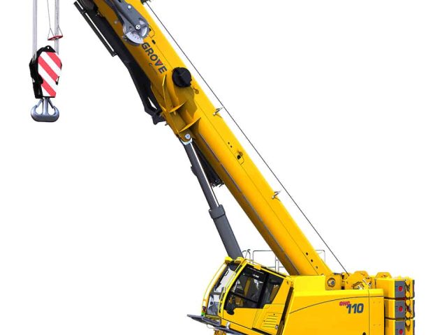 manitowoc launches class leading grove ghc110 telescoping crawler crane