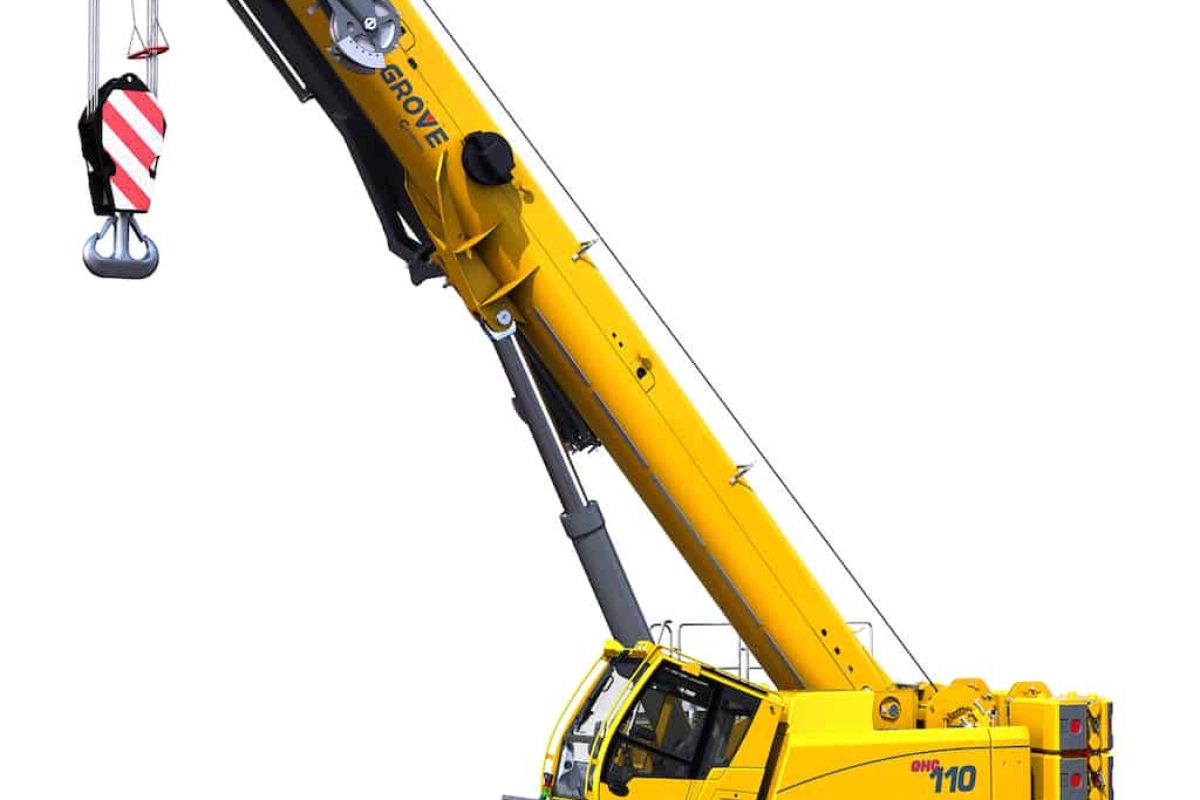 manitowoc launches class leading grove ghc110 telescoping crawler crane