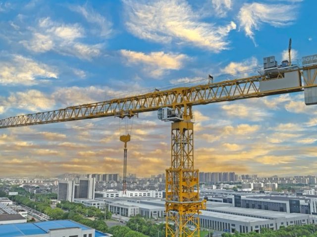 manitowoc launches largest topless tower crane from asia range the potain mct 2205 01